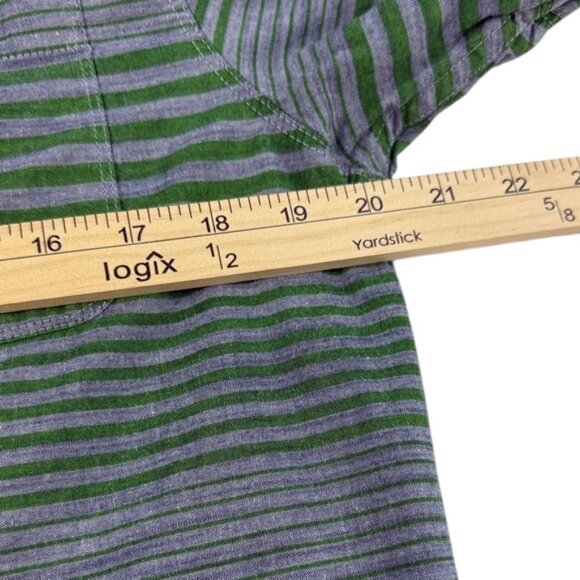 The North Face Men's Size M Green & Gray Button-Down Shirt - Picture 5 of 9